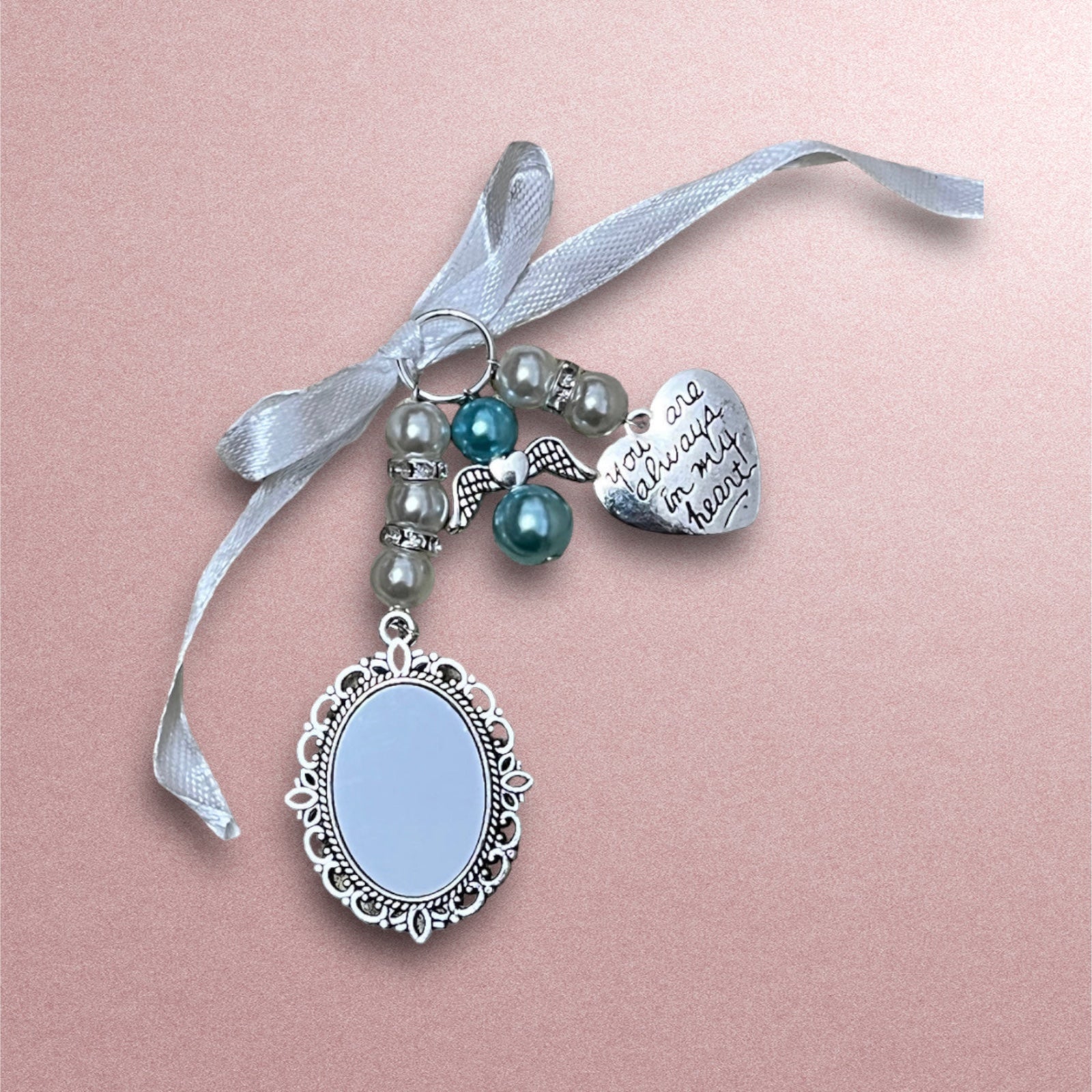 Bouquet Charms - Initial Bouquet Charm - Your choice of bead color